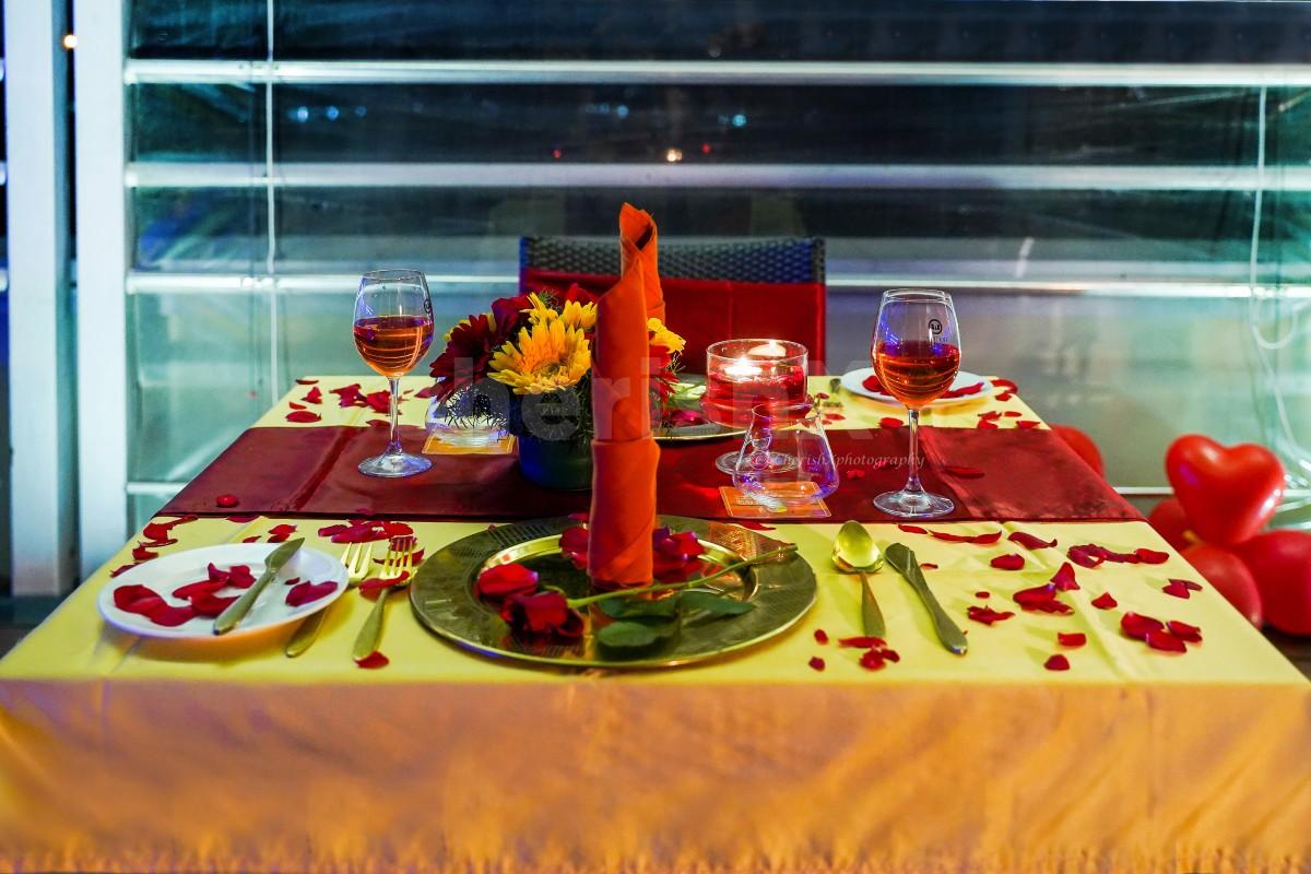 Book A Romantic Rooftop Candle Light Dinner With Panoramic View At