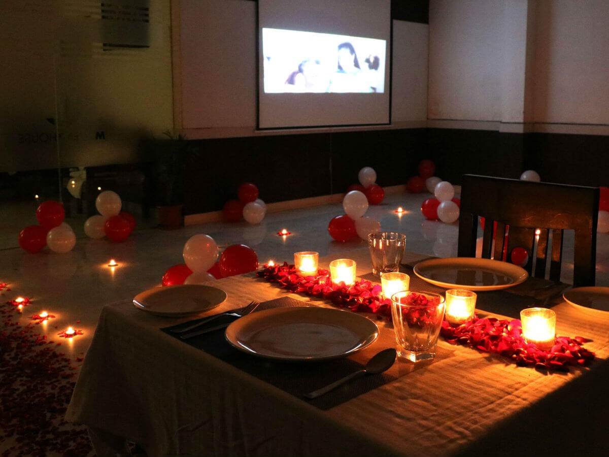  Candle Light  Dinner  Table Decoration  At Home 