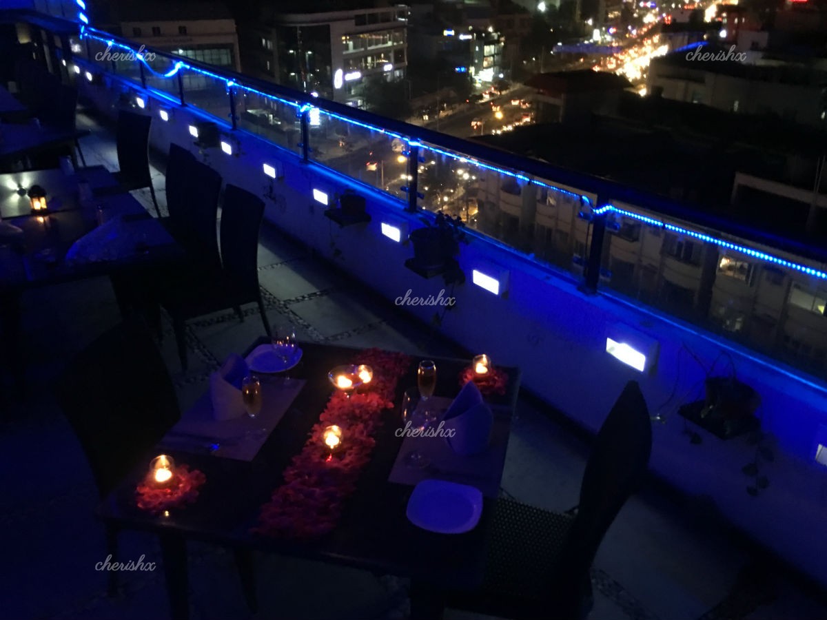 Celebrate Anniversary or Birthday with a romantic rooftop dining experience in Bangalore