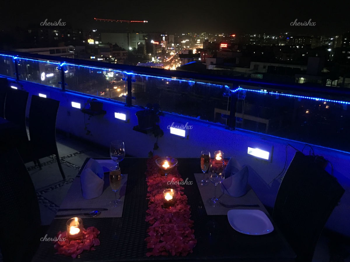 Romantic Rooftop Candlelight Dinner Experience in Bellandur, Bangalore