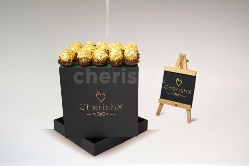 Gift your near and dear ones a premium quality luxurious
bucket filled with twinkly Ferrero rocher chocolates.