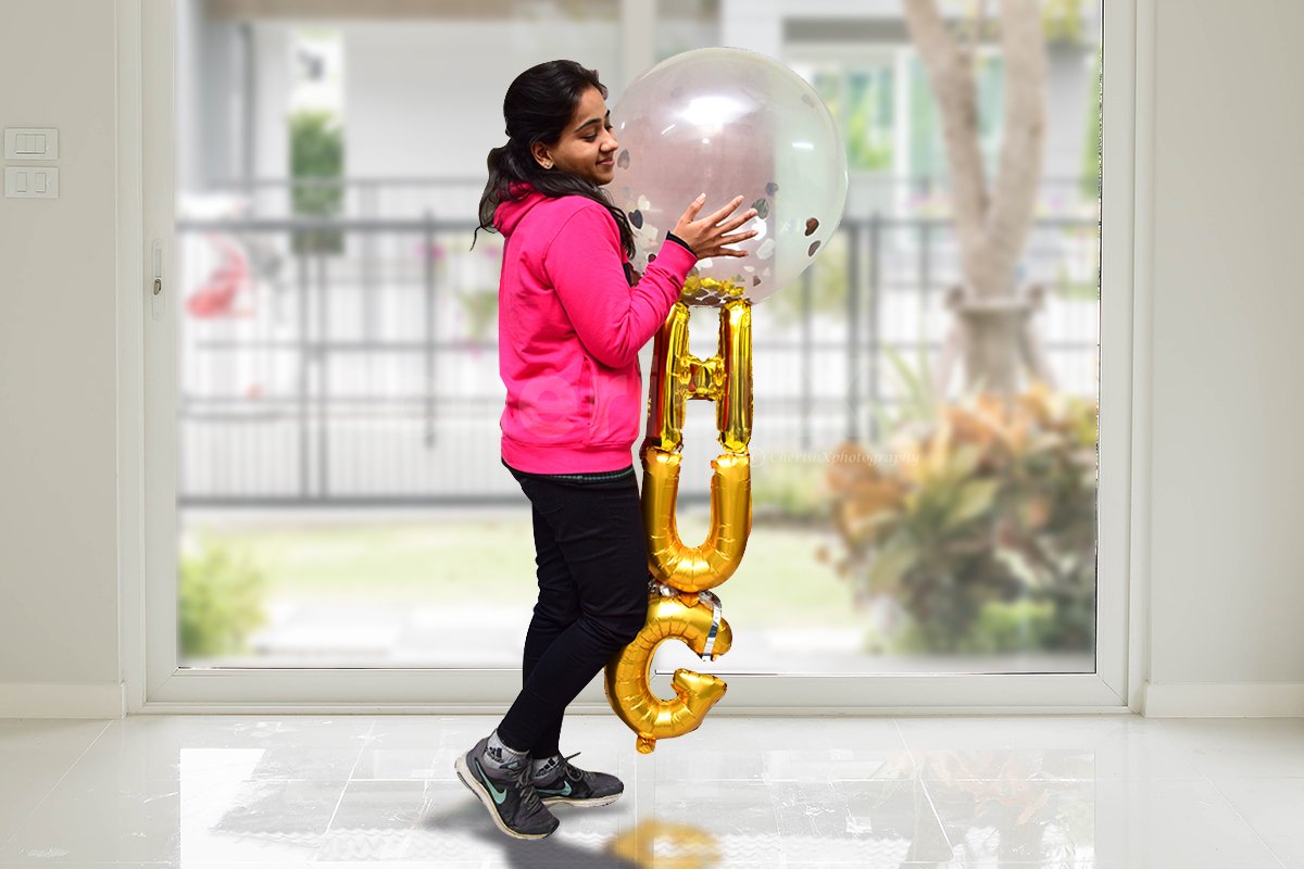 Send warm hugs with a bunch of balloons.