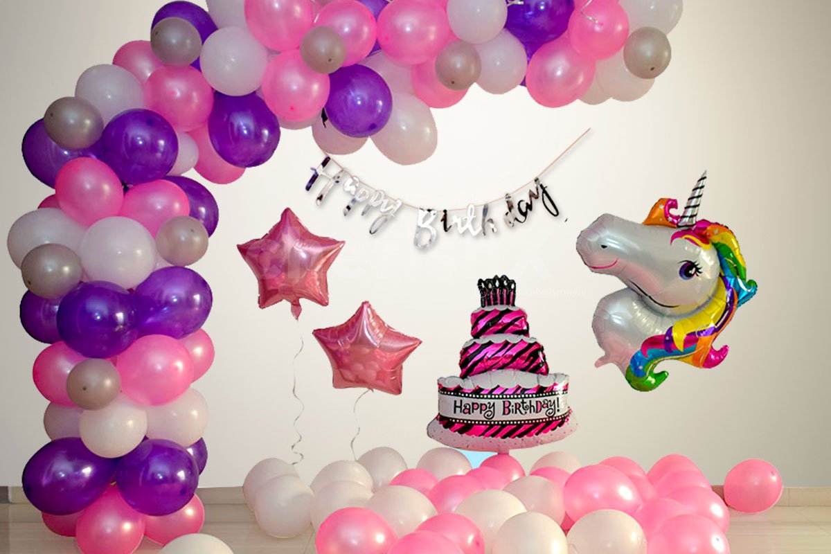 Unicorn Theme Birthday Decoration for Kids Birthday in Delhi ...