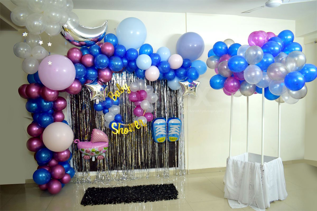 Hot Air Balloon Party Prop available as customisations for Baby Shower Decorations