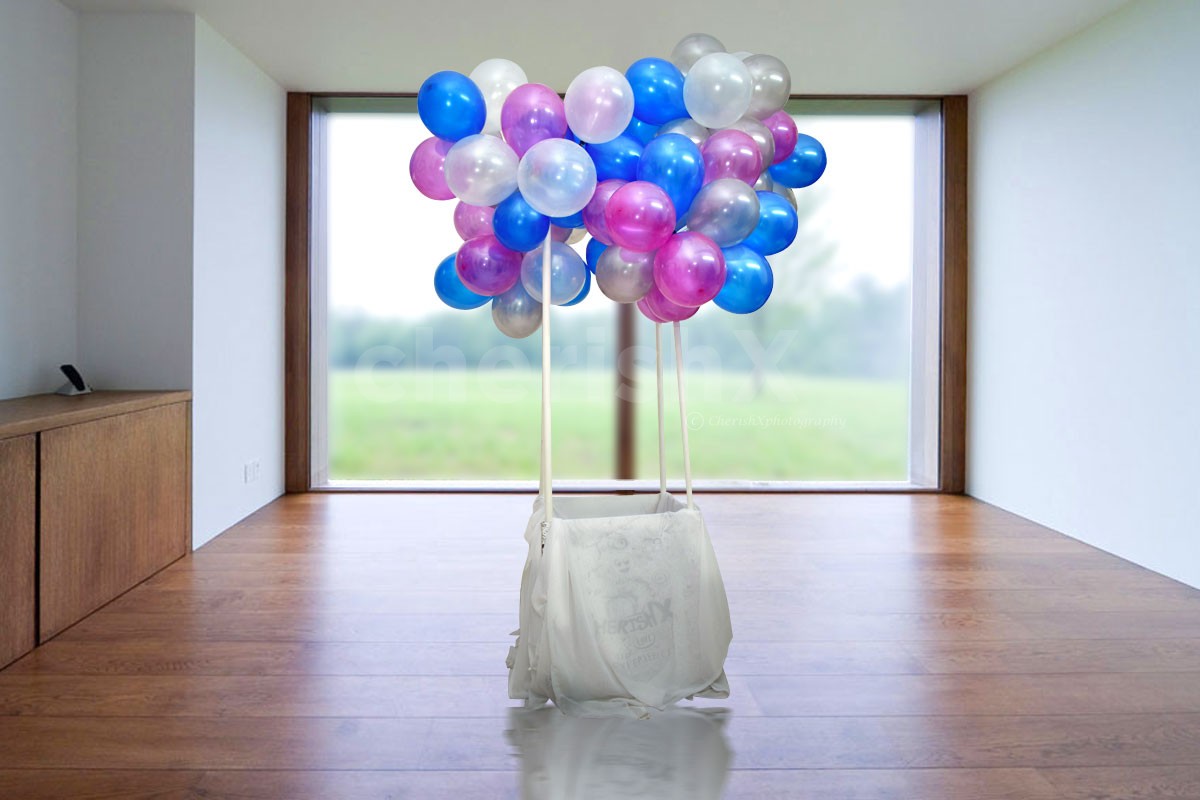 Baby shower hot air balloon Photo Booth