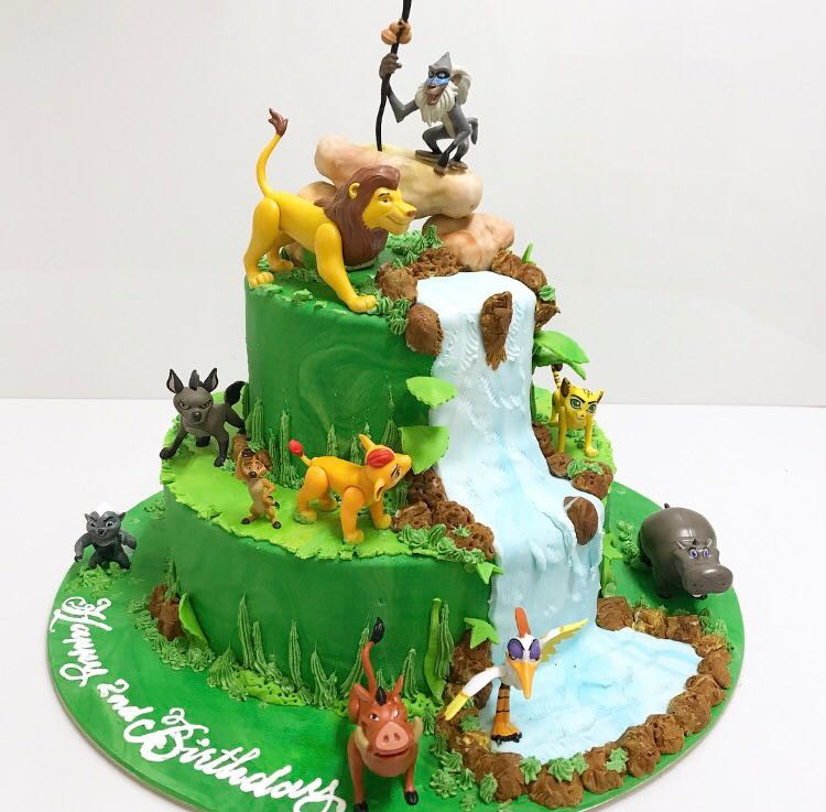 Products :: Lion King of the Jungle with Name Personalized Birthday Cake  Topper