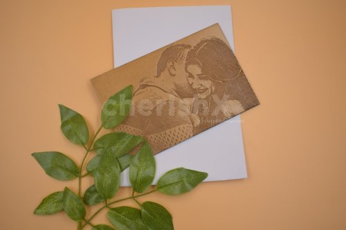 Wood Photo Card