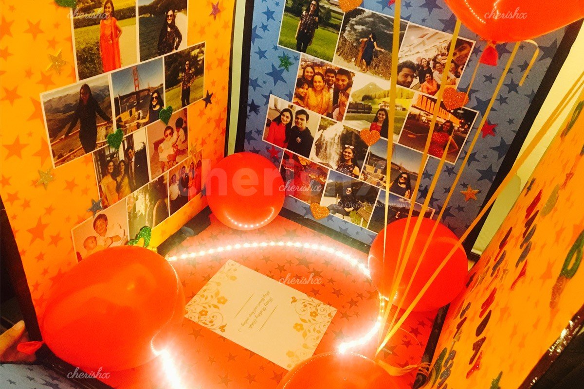 Surprise Explosion box Helium Balloon Surprise Delivery in Jaipur