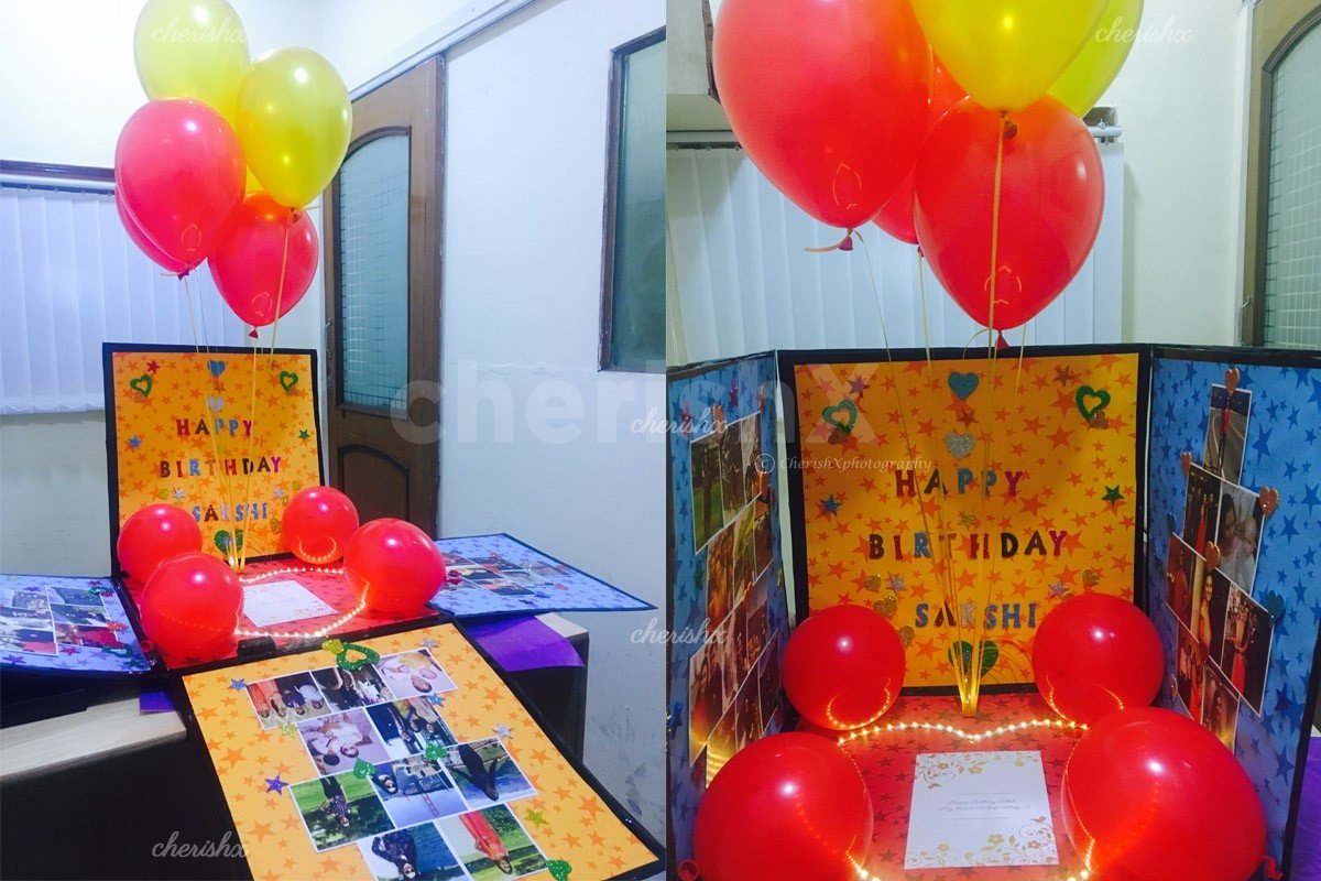 Surprise Explosion box Helium Balloon Surprise Delivery in Jaipur