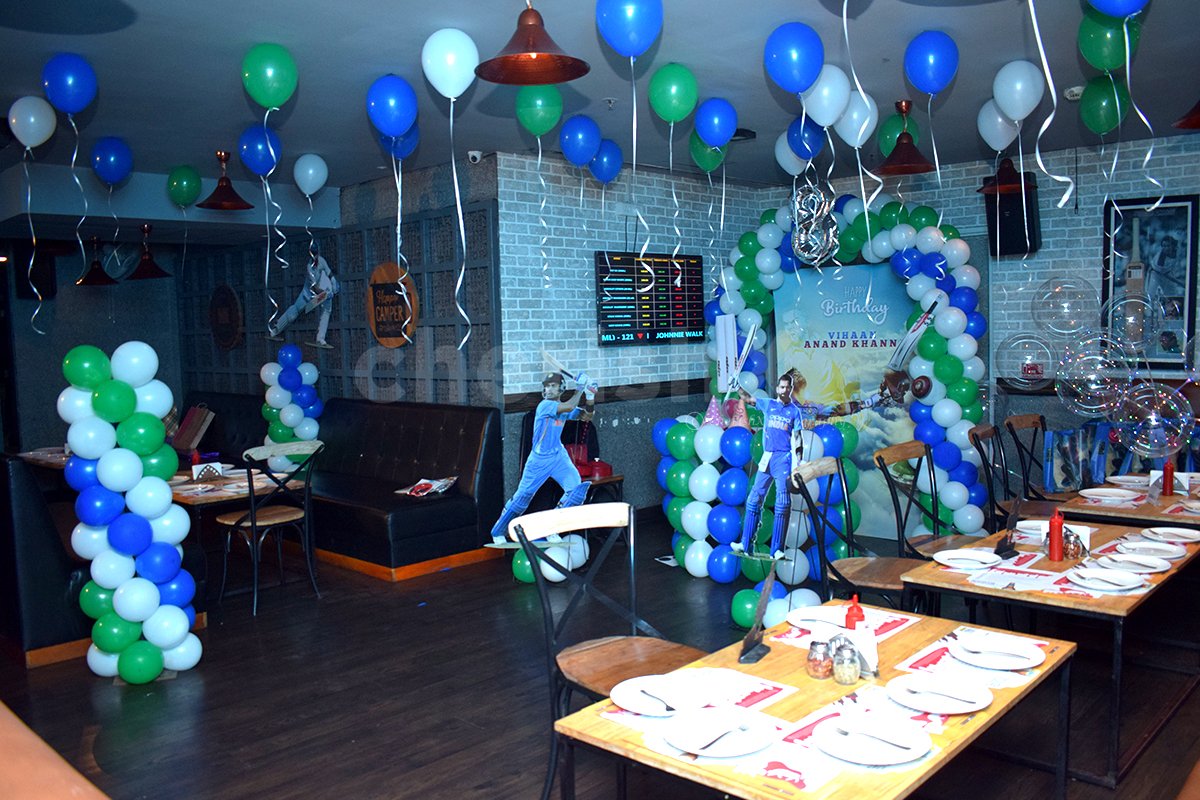 If your kid loves cricket, then nothing could be better than a Cricket Themed Birthday Decor.