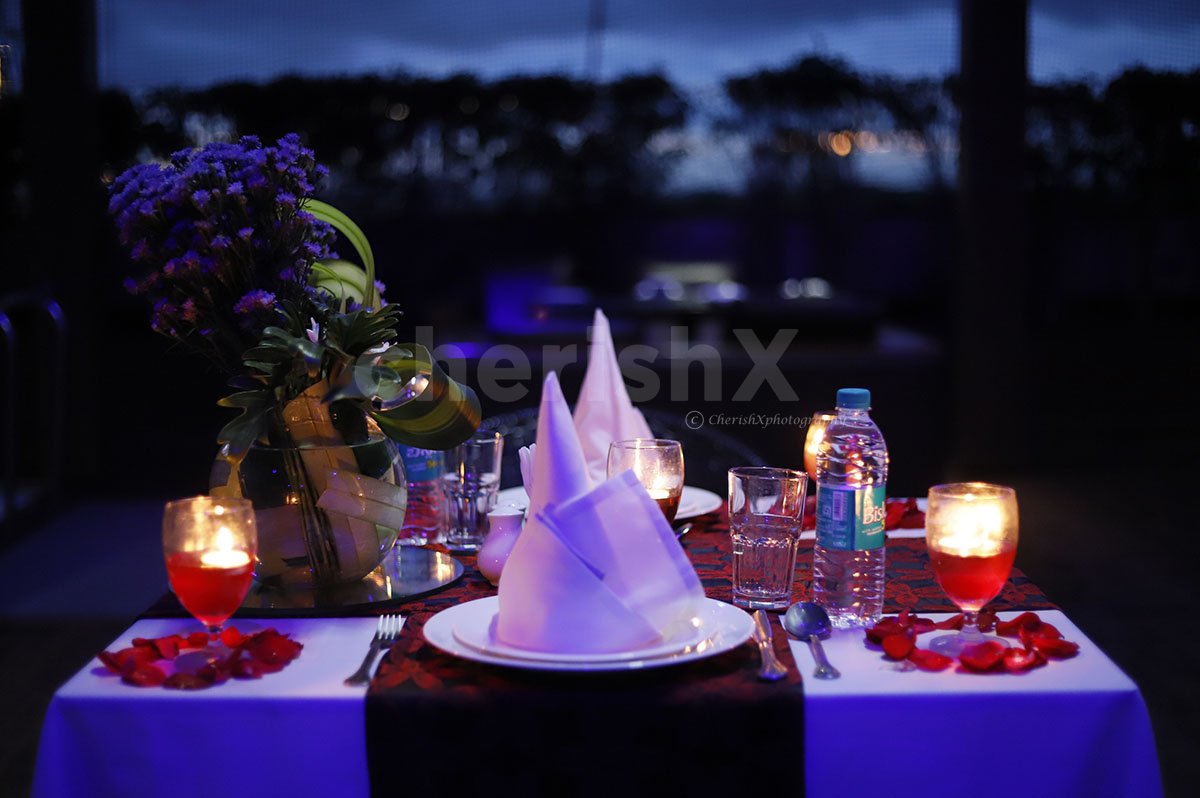 Romantic Rooftop Poolside Candle Light Dinner at Fortune Select JP