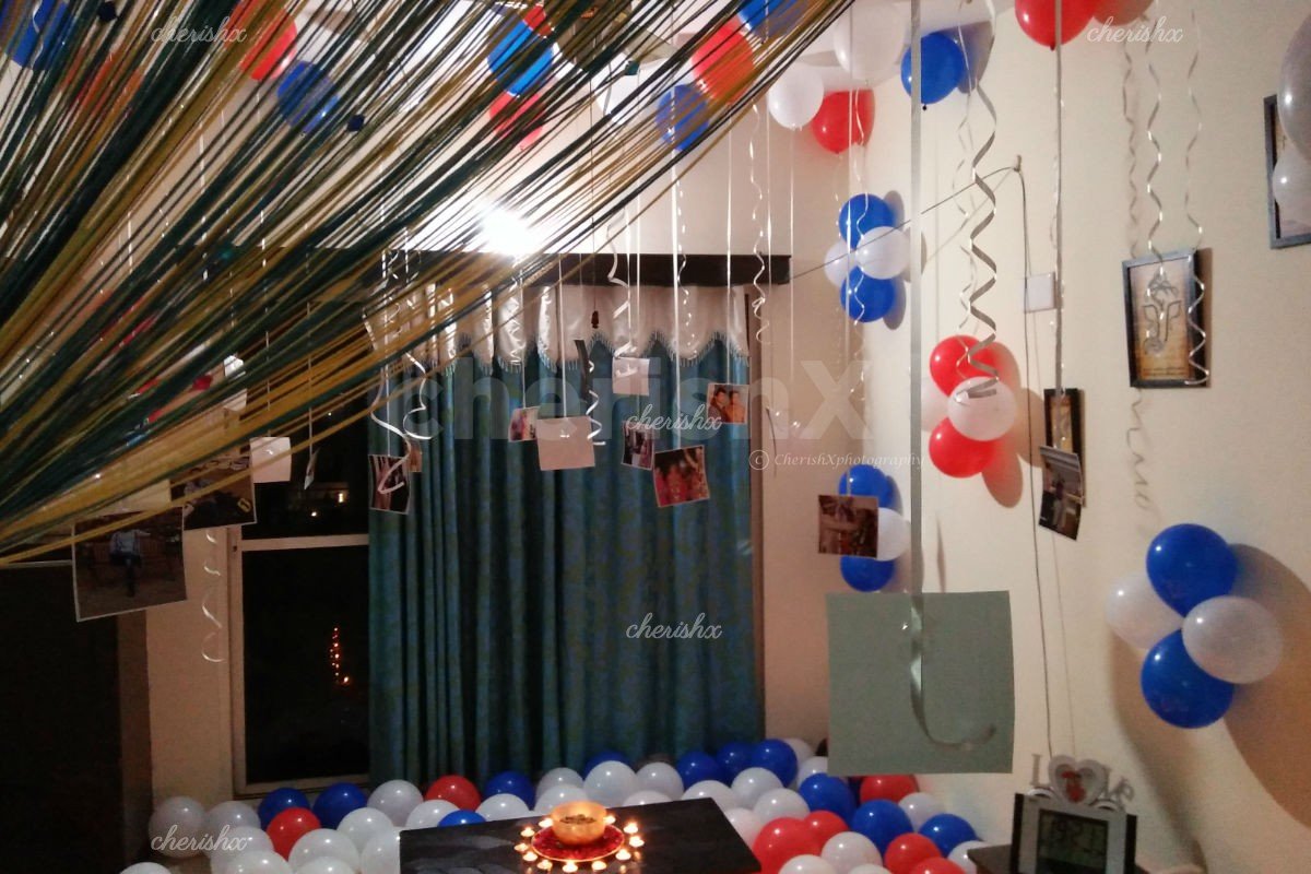 Balloon Decoration with Printed Photos in Bangalore