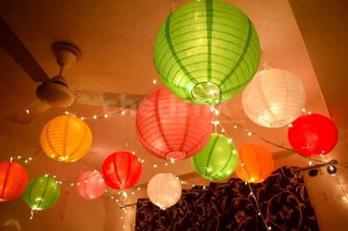 Colourful Lantern Decor