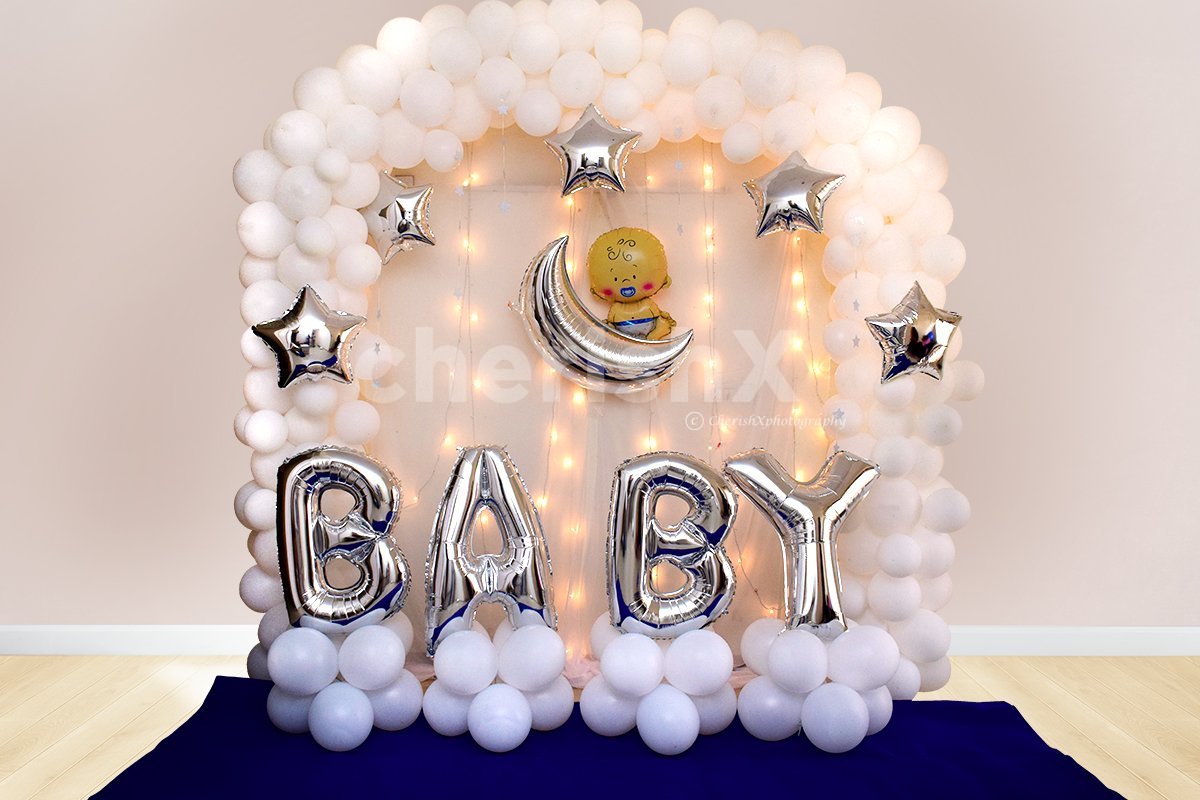 Heavenly Baby Shower Decor in Bangalore | Jaipur