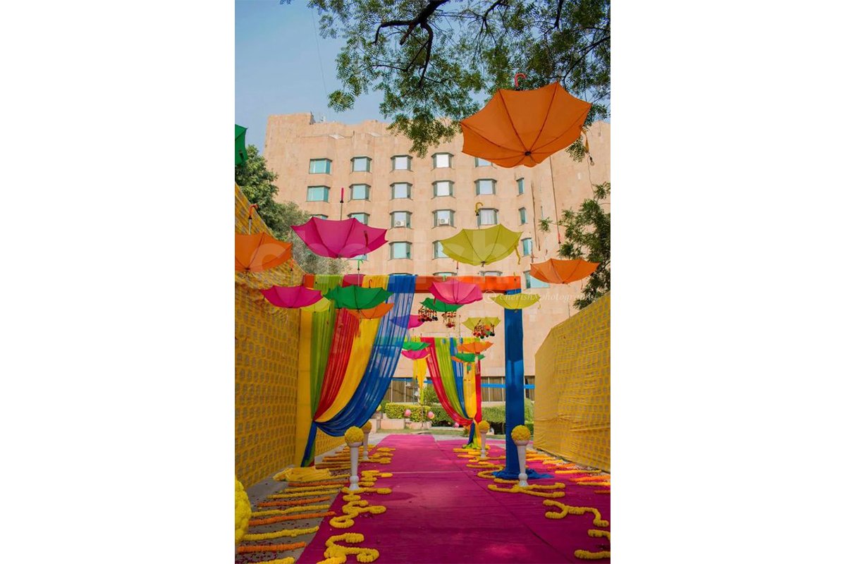 Colourful Umbrella Decor