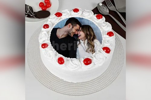 Pineapple  photo cake by cherishx delivered to your home