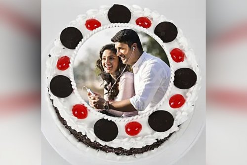 Black Forest photo cake  home delivery