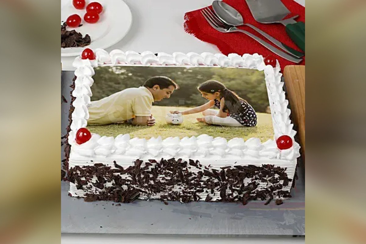 Special black forest photo cake