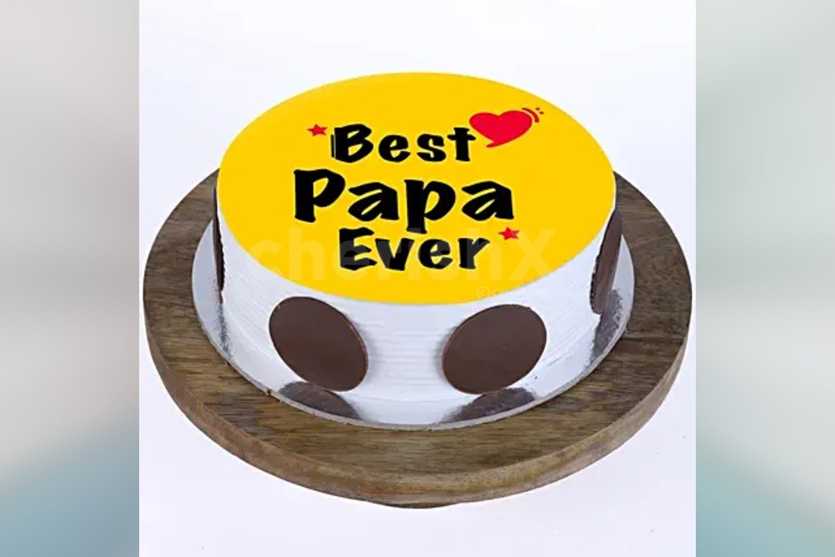 Order Best Papa Ever designer photo cake to celebrate and wish ...