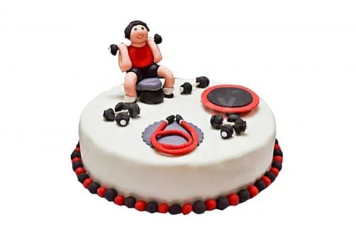 Buy Gym Theme Cake Online | Chef Bakers