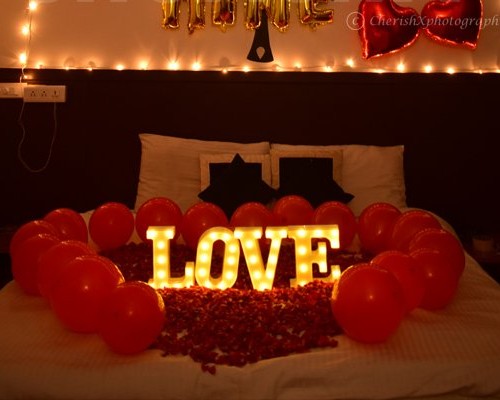 Add led 'LOVE' letters