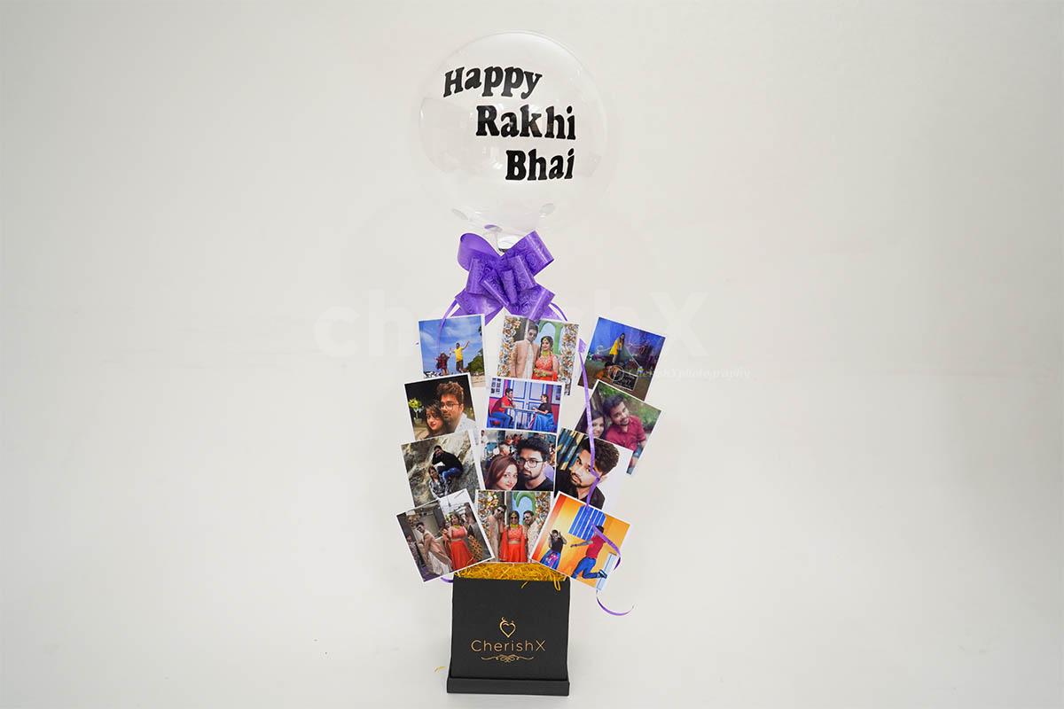 Gift your brother a bucket of memories on his birthday or Raksha Bandhan.