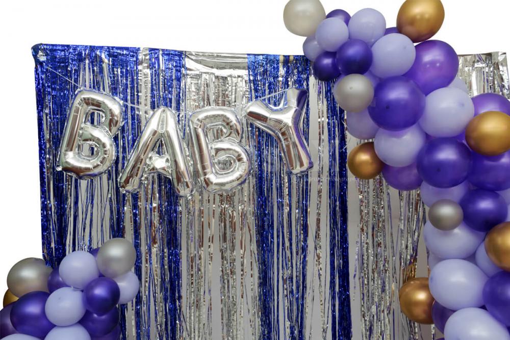 Purple Baby Shower decoration by cherishx