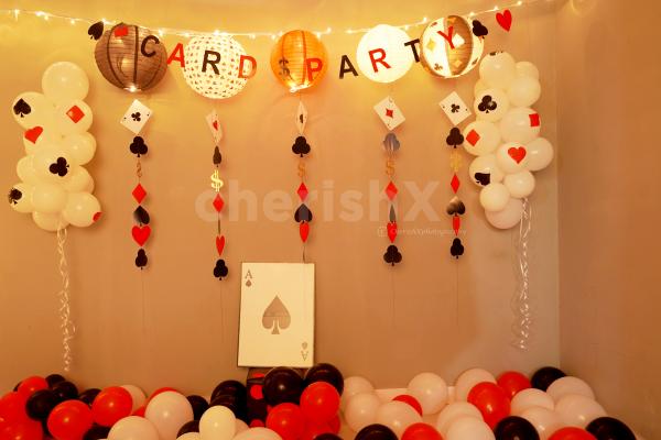 Budget Friendly Card Party Decor