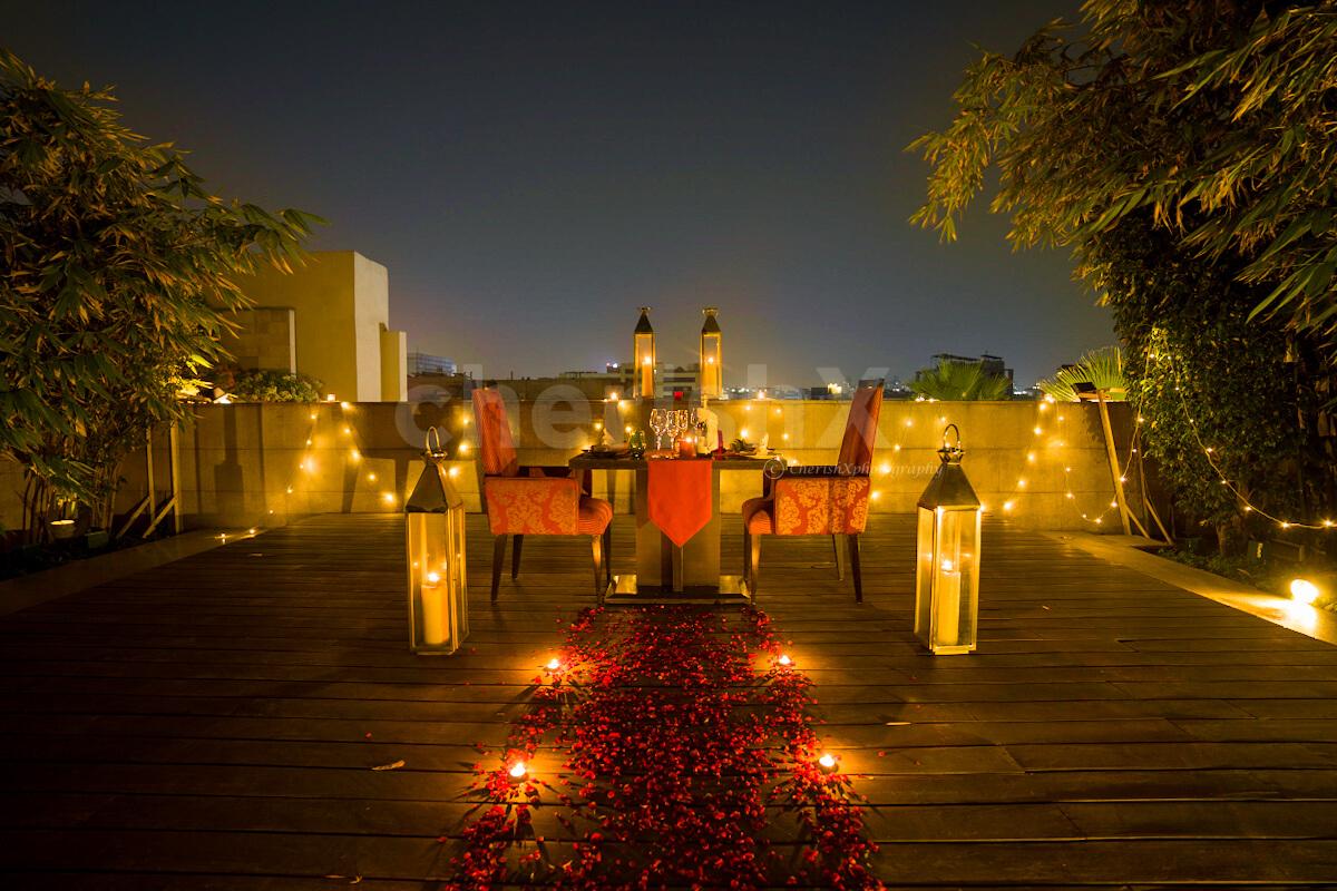 Fairytale dinner on 20th floor by Taj hotels arranged by Cherishx