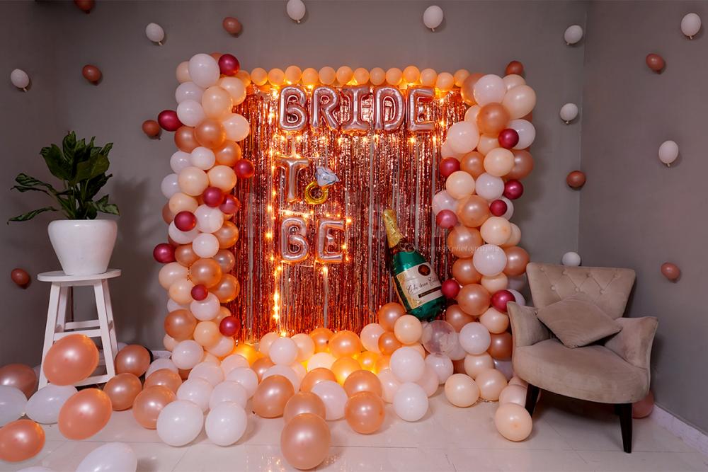 Get fancy with this Bride's bachelorette decor and surprise the lucky one!
