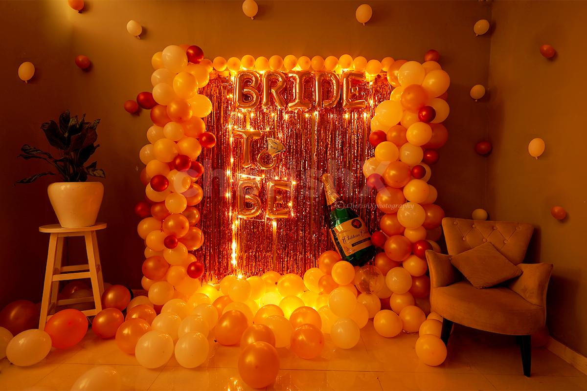 The Lighting is specially included in the Balloon Decoration to illuminate the whole room.