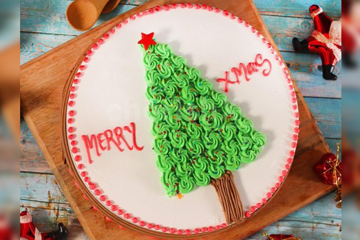 Christmas Tree Cake Ornament - Designs by Little Bee