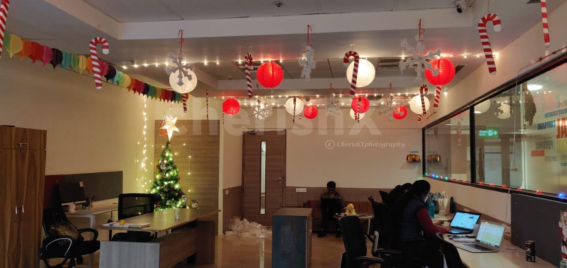 Trendy office decoration images Christmas Tree And Decoration Office Setup In Delhi Gurgaon Noida Ncr