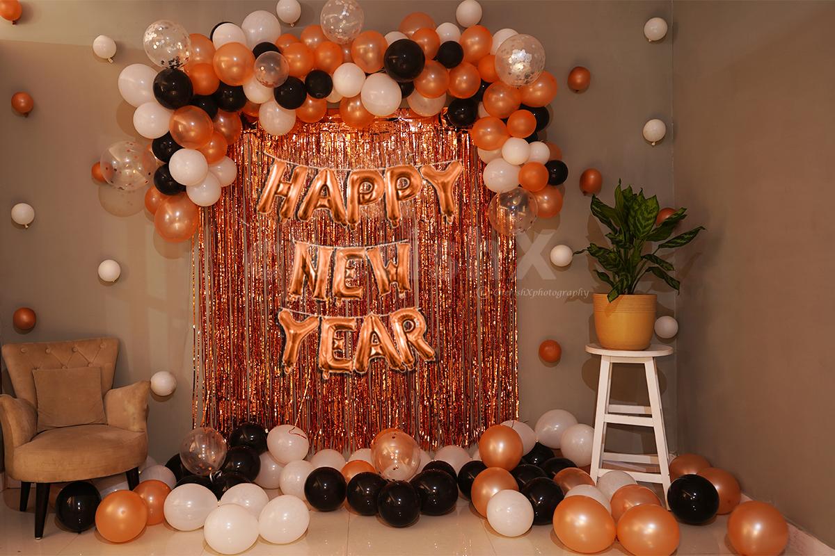 New Year Rose Gold Theme Decor | Delhi NCR