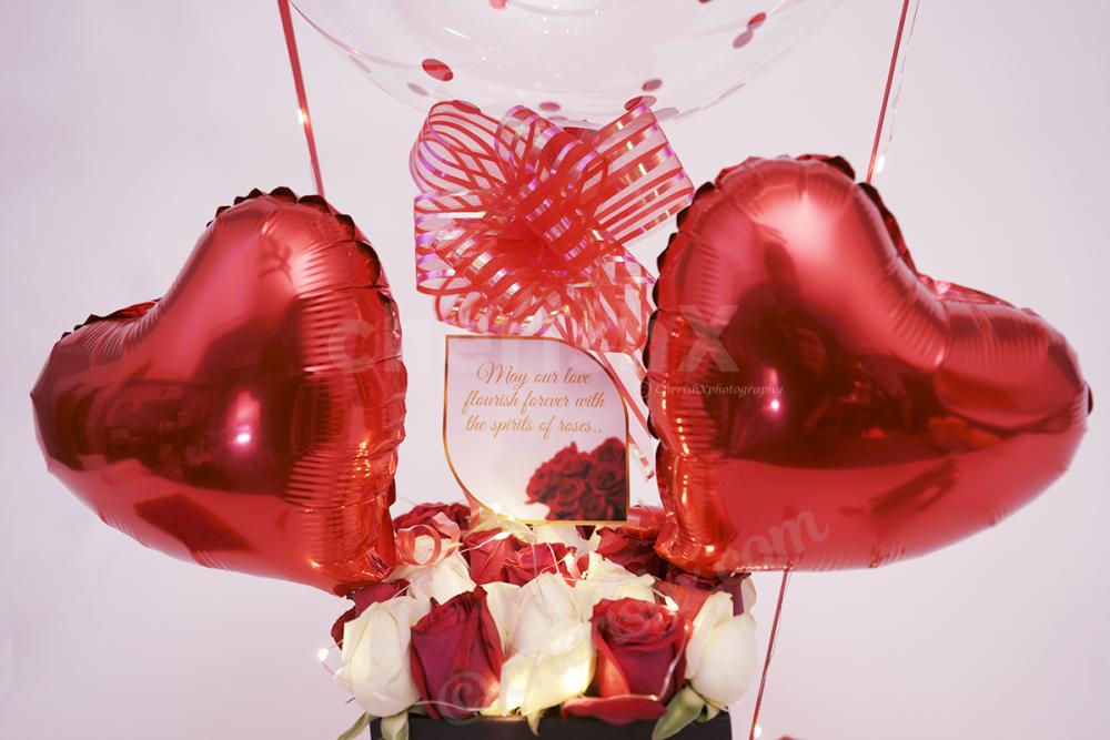 Send these heart-shaped balloons to shower your love upon your partner.