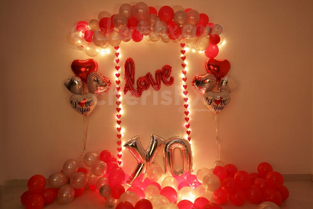 Enhance your celebrations with this Romantic Love Wall XO Decor.