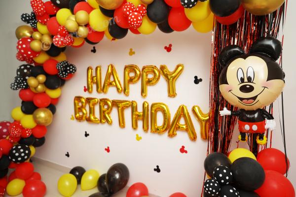 Celebrate your child's birthday with CherishX's Mickey Mouse Birthday Theme Decor!