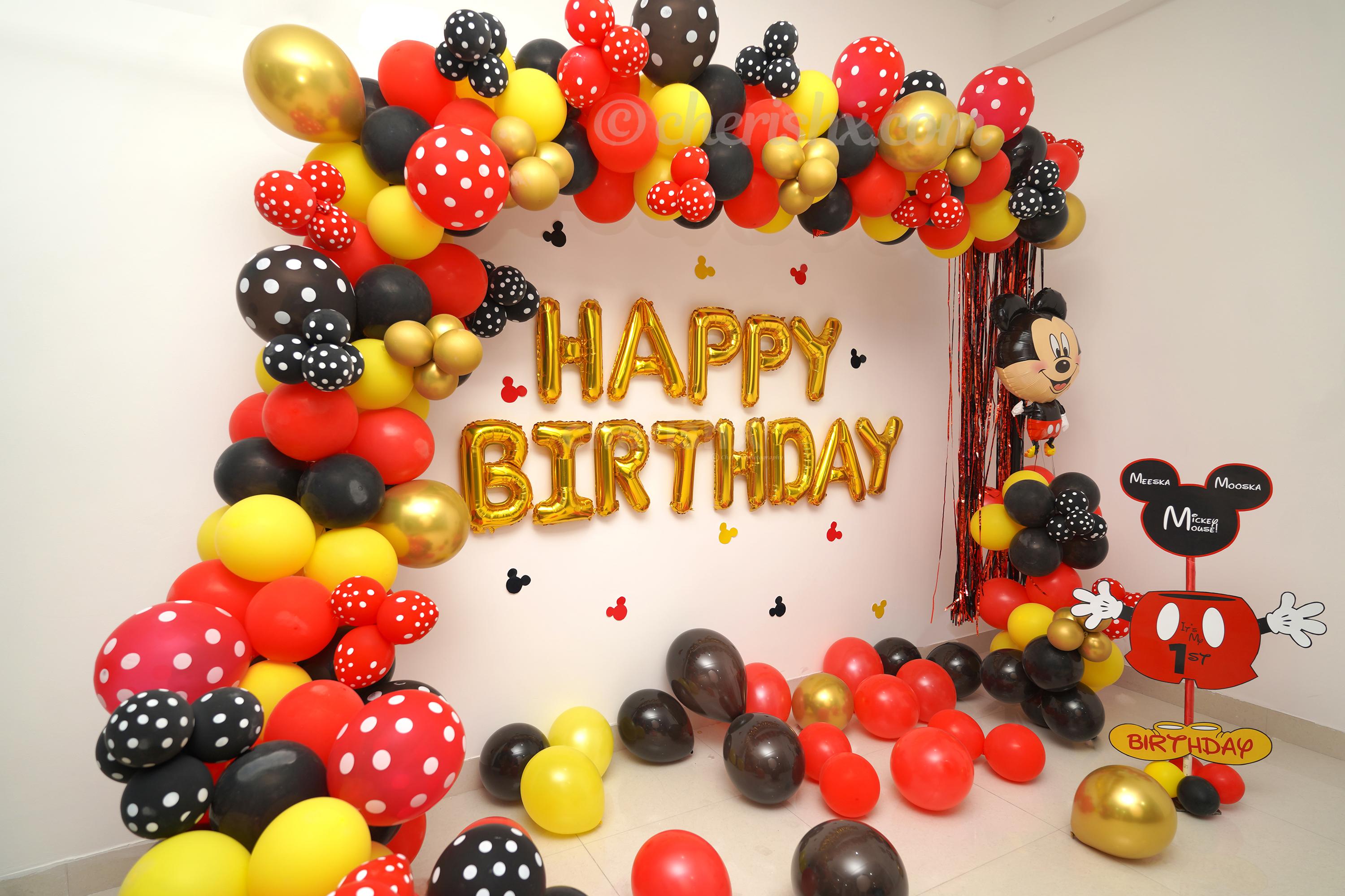 Mickey Mouse Birthday Theme Decor