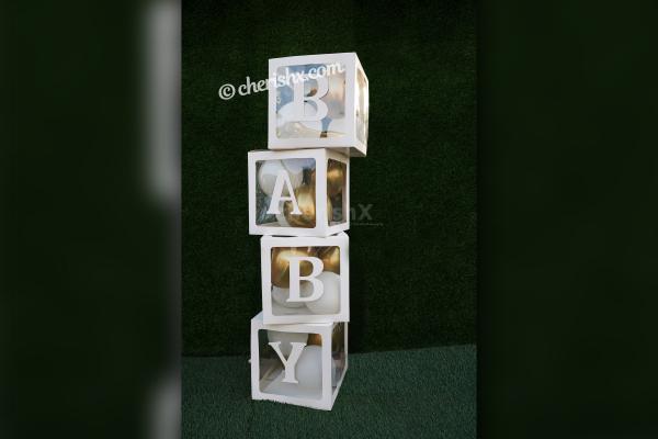 Book CherishX's Golden and White Baby Shower Decor to celebrate the birth of your child in a grand manner!