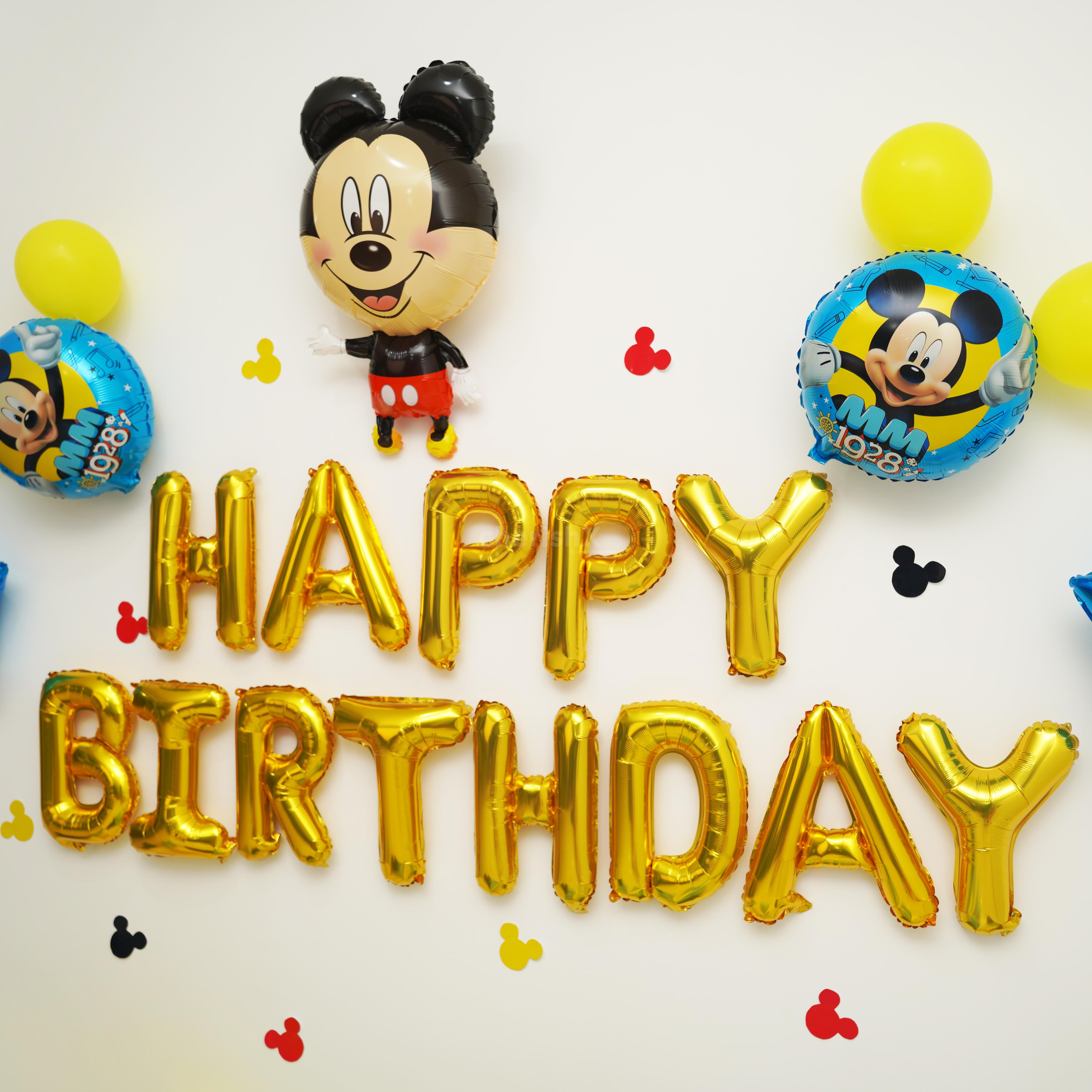 1st or 5th birthday, Celebrate your kid's birthday with  Mickey Mouse Birthday Party Decoration!
