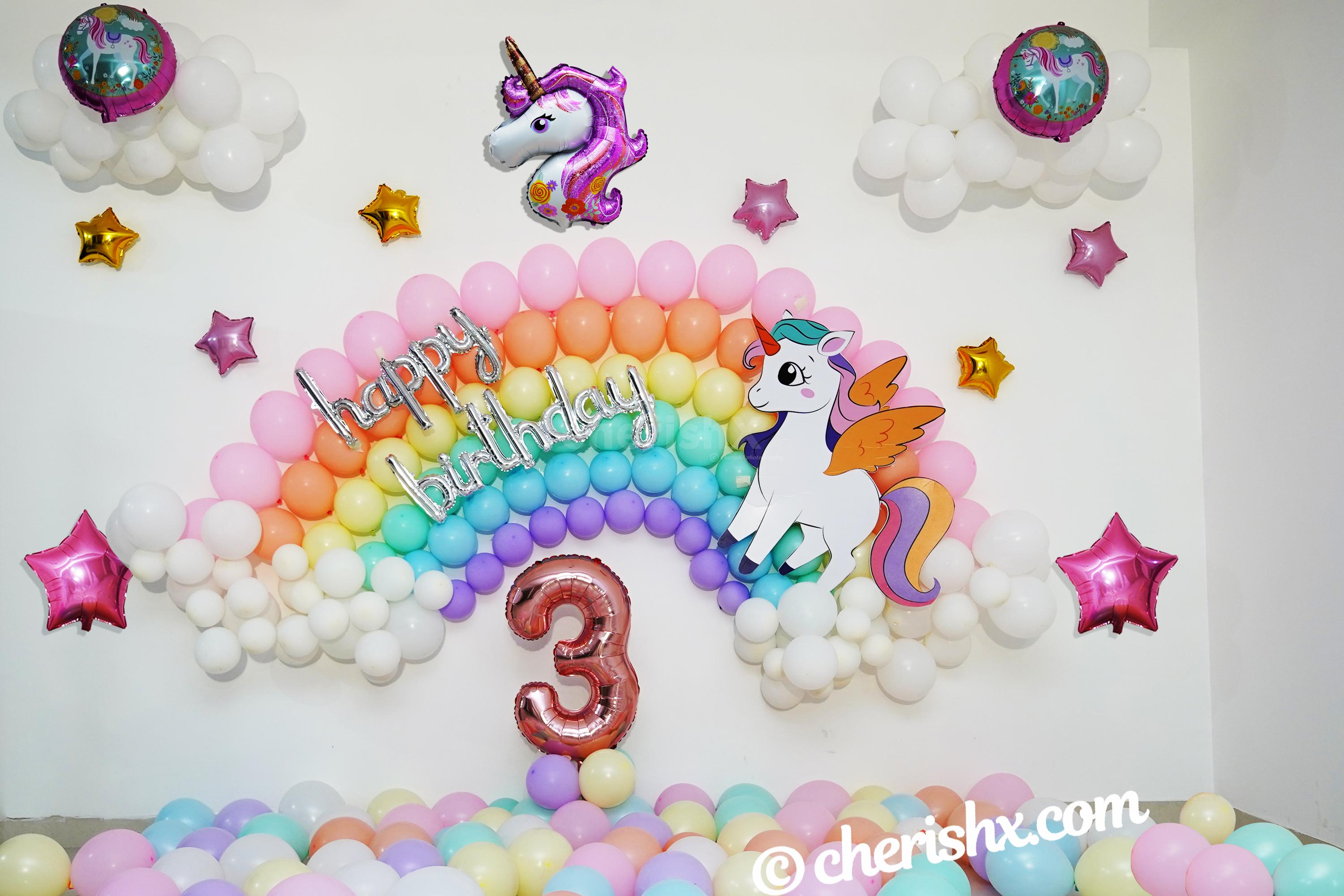 Make your child's birthday amazing with CherishX's Unicorn Theme Decor