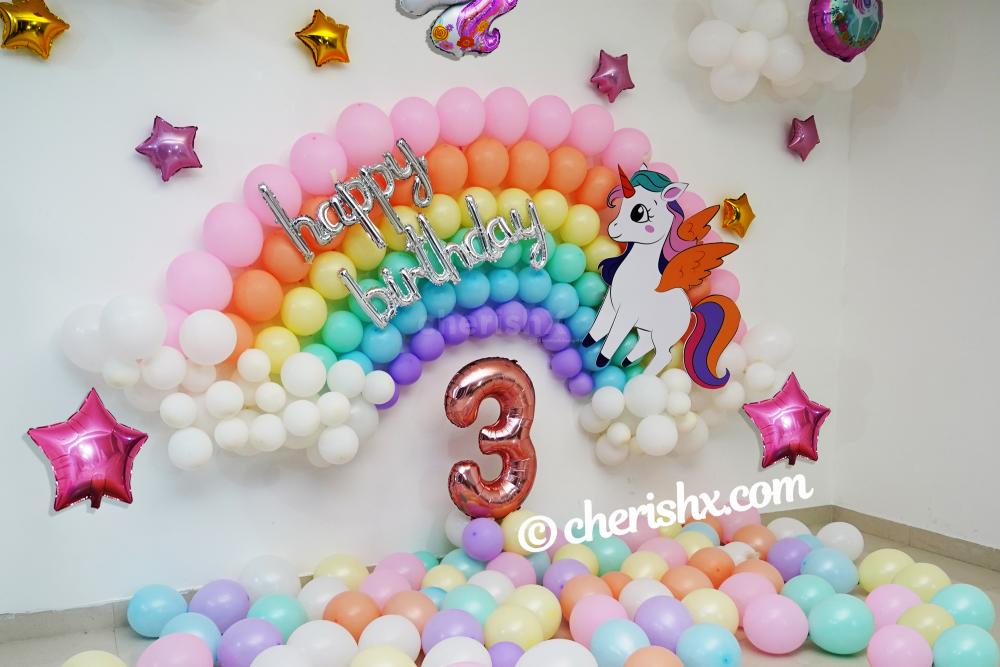 Book CherishX's Unicorn Birthday Theme Decor and throw an amazing birthday bash for your child!