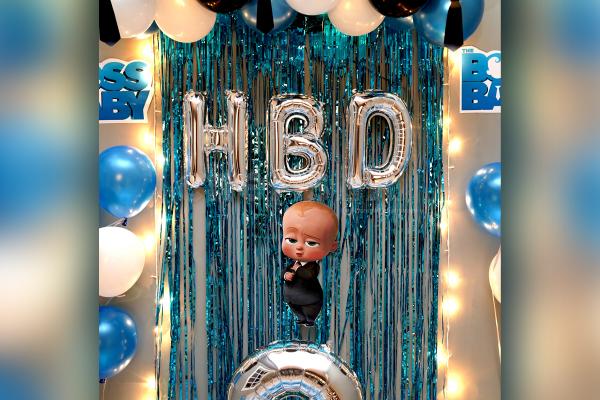 Turn your kid's birthday into an awesome party by having CherishX's Boss Baby Birthday Surprise Decor!