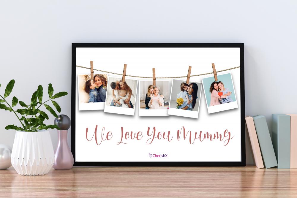 Wish your mother a Happy Mother's Day by gifting her a loving personalised photo frame!