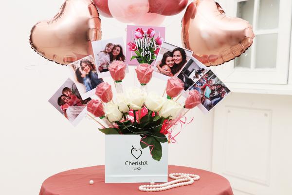 Give a Surprising Gift to your Mother on the Occasion of Mother's Day by booking this lovely Rose Gold Mother's Day Gift Bucket!