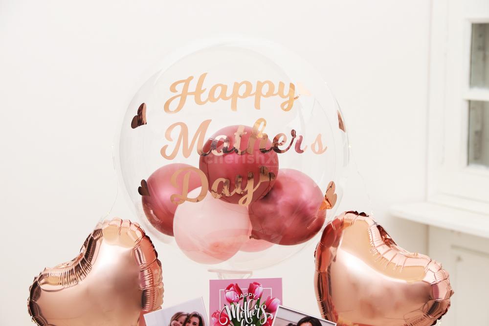 Express your love by Gifting your Mother CherishX's Rose Gold Mother's Day Personalised Gift Bucket!