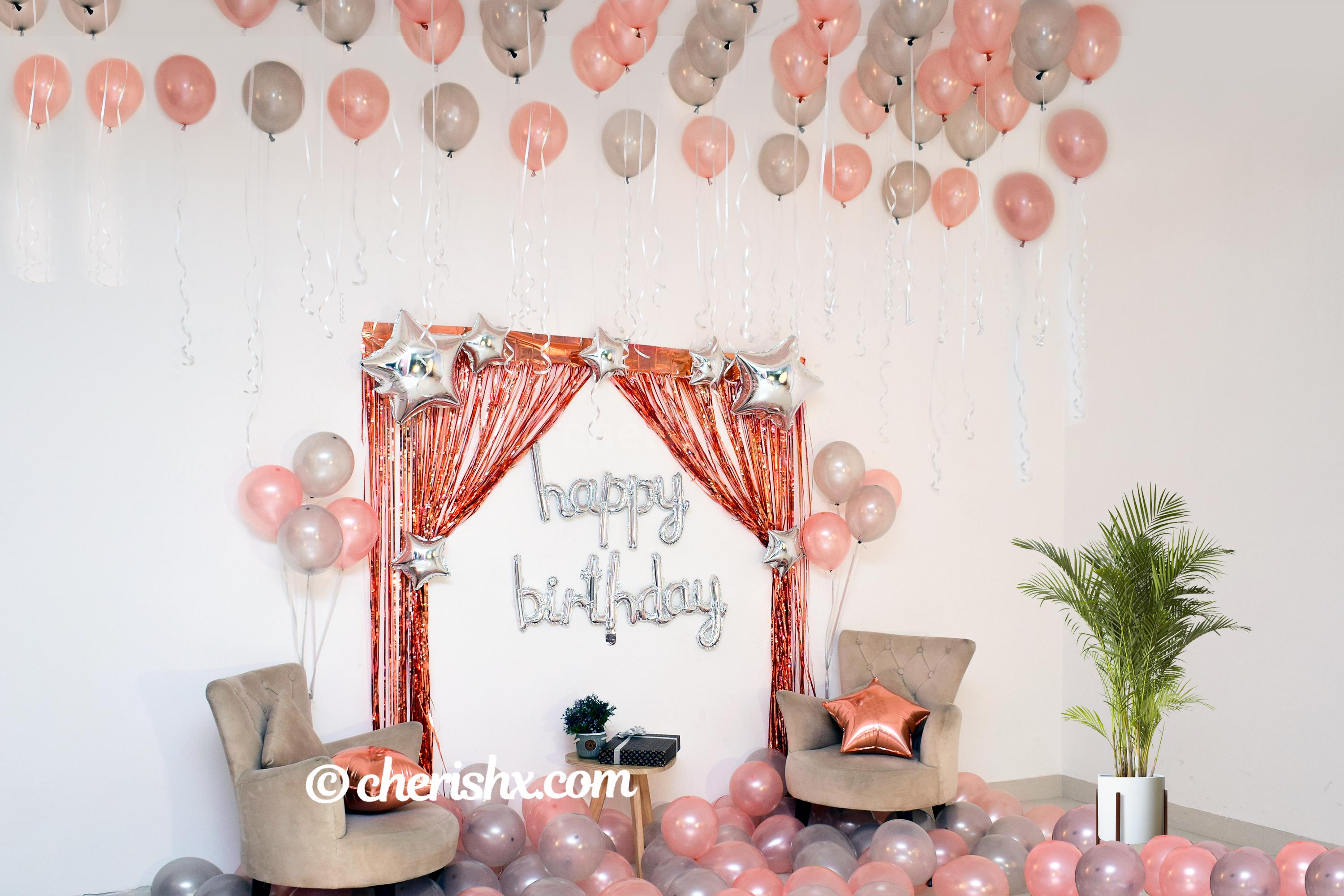 Balloons Room Decor | Birthday room decorations, Surprise birthday  decorations, Birthday gifts for boyfriend diy
