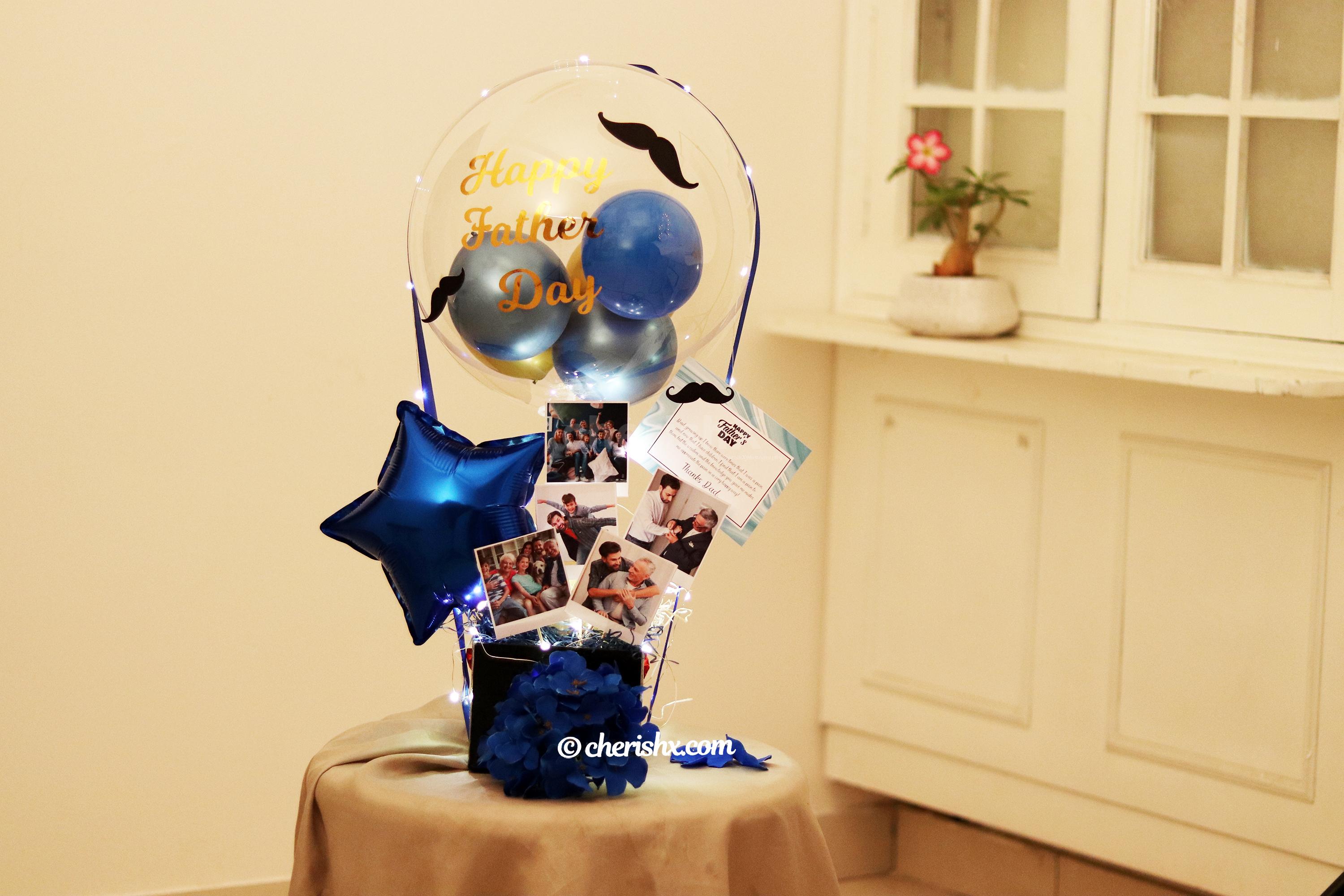 CherishX offers you this wondrous Blue & Gold Father’s Day Bucket to make him feel extra special!