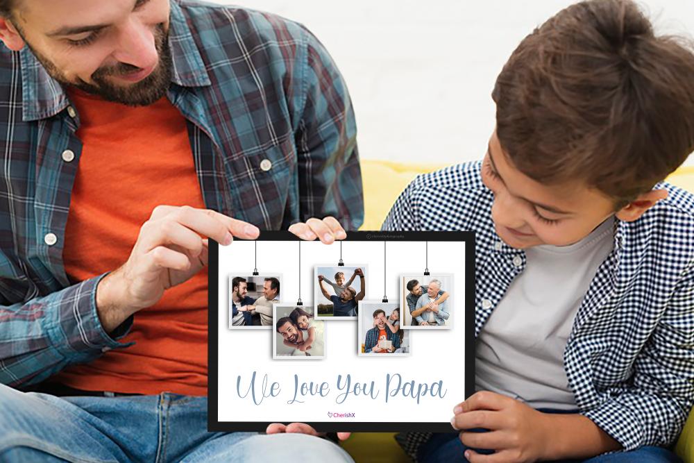 CherishX's Personalized Father's Day Frame specially designed for you to gift your father!