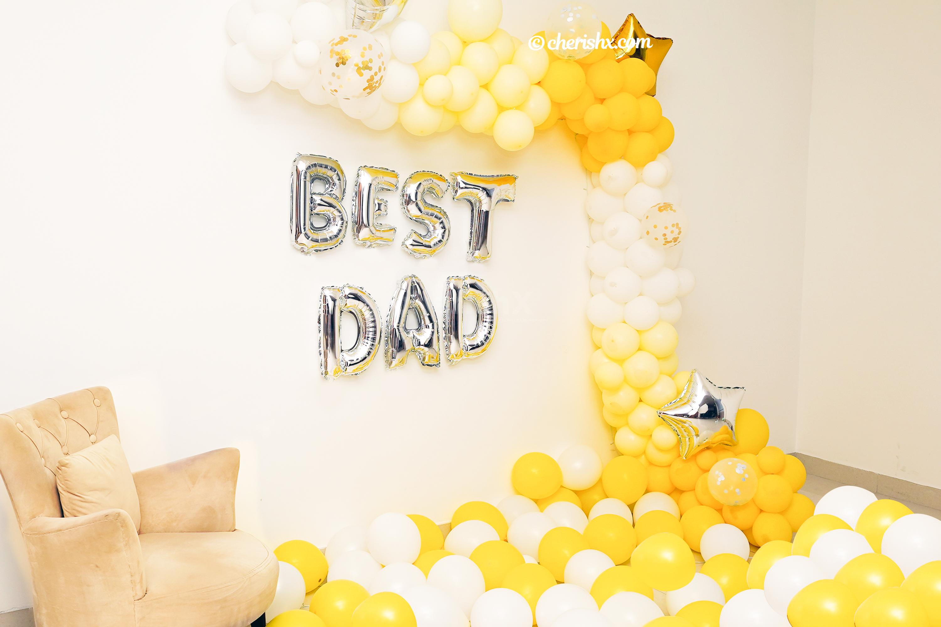 A father’s day decoration at home for Father’s day as well as father's birthday